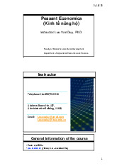 Lesson 1 Introduction - kinh tế nông hộ môn Kinh tế và phát triển nông thôn  | Học viện Nông nghiệp Việt Nam