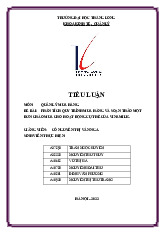 Phân Tích Quy Trình Mua Hàng Và Đơn Chào Mua Của Vinamilk - QL006