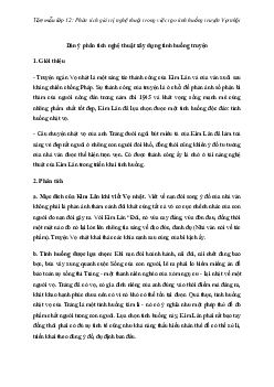 Phân tích giá trị nghệ thuật trong việc tạo tình huống truyện Vợ nhặt (Dàn ý + 6 mẫu) | Văn mẫu 12