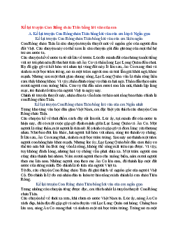 Văn mẫu lớp 6 Chân trời sáng tạo bài Kể lại truyện Con Rồng cháu Tiên bằng lời văn của em
