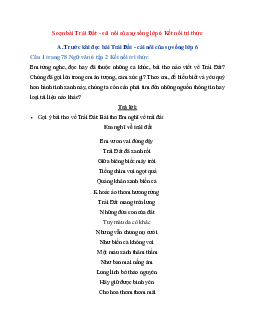 Soạn bài Trái Đất trang 87 | Ngữ Văn 6 Kết Nối Tri Thức