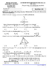 Đề thi thử tốt nghiệp THPT 2025 môn Toán Sở GD&ĐT Huế