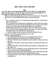 Đề cương chi tiết về hệ thống máy xếp dỡ - HK1 2023. Môn Chi tiết máy (GTVT) | Trường Đại học Giao thông Vận tải.