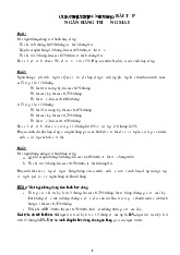 Tuyển tập các dạng bài tập ngân hàng thương mại | Trường Đại học Kinh Bắc