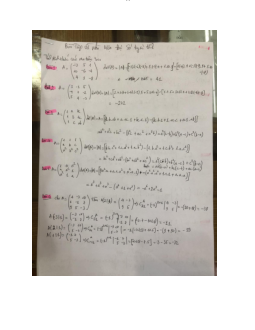 Bài tập Đại số tuyến tính | Trường Đại học CNTT Thành Phố Hồ Chí Minh