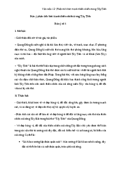 Phân tích bức tranh thiên nhiên trong bài thơ Tây Tiến | Văn mẫu 12