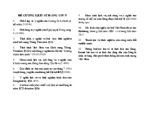 Đề cương lịch sử Đảng cộng sản Việt Nam | Trường Đại học Y Dược , Đại học Quốc gia Hà Nội