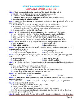 Trắc nghiệm Sử 11 bài 25:Sơ lược lịch sử Việt Nam 1858–1918 (có đáp án)