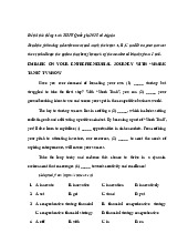 Đề phát triển đề minh họa tiếng Anh 2025 số 9