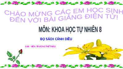 Giáo án điện tử Khoa học tự nhiên 8 Bài 20 Cánh diều: Sự nhiễm điện