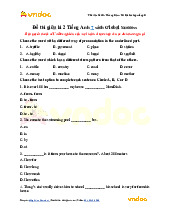 Đề thi giữa kì Tiếng Anh lớp 7 Sách Global Success - Tiếng Anh 7