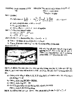 Đề khảo sát Toán 9 lần 2 năm 2020 – 2021 trường THCS Thanh Xuân – Hà Nội