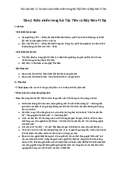 Văn mẫu lớp 12: So sánh cảnh thiên nhiên trong bài Tây Tiến và Đây thôn Vĩ Dạ