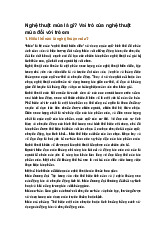 Nghệ thuật múa là gì? Vai trò của nghệ thuật múa đối với trẻ em