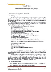 Thuyết minh hệ thống phòng cháy chữa cháy | Đại học Thái Nguyên