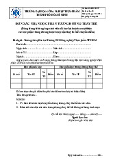 Mẫu đơn xác nhận học phần tương đương - Biểu mẫu văn bản