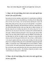 Viết đoạn văn tả hoạt động của một người mà em yêu mến | Tiếng Việt 5
