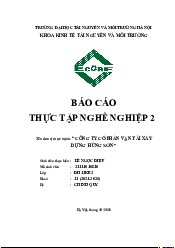 Báo cáo Khởi sự kinh doanh - Quản trị kinh doanh | Trường Đại học Tài nguyên và Môi trường Hà Nội