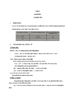 Unit 3 "Quantifiers"