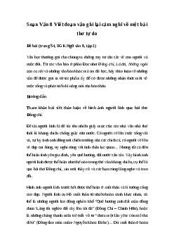 Soạn bài Thảo luận ý kiến về một vấn đề đời sống | Ngữ văn 8 sách Kết nối tri thức