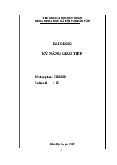 Bài giảng giáo án - Kỹ năng giao tiếp  | Trường Đại học Quy Nhơn