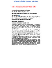 Báo cáo Thực tập Quản trị sản xuất tại Công ty Xi măng Thái Bình