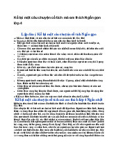 Kể lại một câu chuyện cổ tích mà em thích Ngắn gọn lớp 4