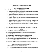Đề cương câu hỏi ôn tập môn Luật hành chính | Trường Đại học Luật, Đại học Quốc gia Hà Nội
