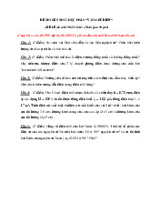 Đề thi và đáp án cuối kì môn Vật liệu điện 2021.1| Môn Vật liệu điện| Trường Đại học Bách Khoa Hà Nội