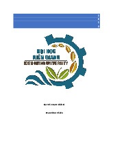 Bài thu hoạch cuối kì - Đa dạng sinh học và tác động của khoa học công nghệ môn Sinh thái học môi trường | Trường Đại học Kiên Giang