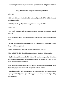 Hình tượng đất nước trong hai bài thơ của Nguyễn Đình Thi và Nguyễn Khoa Điềm | Văn mẫu lớp 12