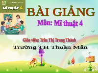 Giáo án điện tử  Mĩ  Thuật 4 KNTT -  Kết Nối Tri Thức:  Môi trường xanh -sạch -đẹp tuần 28,29.