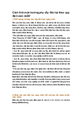 Cách tính mức hưởng phụ cấp độc hại theo quy định mới nhất?