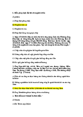 Tài liệu ôn thi Pháp luật đại cương