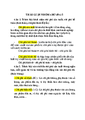 Bài tập - bài tập chương hành vi người sản xuất, tiêu dùng | Đại học Lao động - Xã Hội