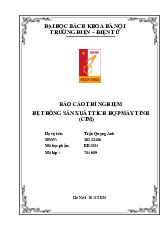 Báo cáo thí nghiệm Hệ thống sản xuất tích hợp máy tính môn FMS & CIM | Trường Đại học Bách Khoa Hà Nội