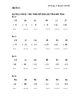 Tổng hợp bài tập toán cộng, trừ, nhân, chia theo hàng dọc
