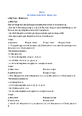 PHẦN 1 - HỆ THỐNG KIẾN THỨC TRỌNG TÂM  ÔN THI THPTQG 2020 (