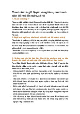 Thanh niên là gì? Quyền và nghĩa vụ của thanh niên đối với đất nước, xã hội