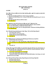 Câu hỏi trắc nghiệm về kiểm toán căn bản có sẵn lời giải | Học viện Ngân Hàng