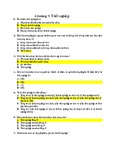 TOP 25 câu trắc nghiệm chương 7 Thất nghiệp | Đại học Kinh tế Thành phố Hồ Chí Minh