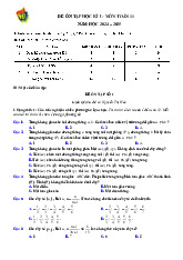 Đề ôn tập cuối học kì 1 Toán 11 năm 2024 – 2025 trường THPT Việt Đức – Hà Nội