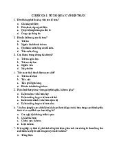 Câu hỏi ôn tập trắc nghiệm Chương 1 đến Chương 5 môn Nguyên lý kế toán | Đại học Kinh tế Thành phố Hồ Chí Minh