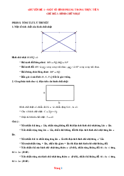 Luyện thi HSG Toán 6 chủ đề: Hình chữ nhật (có lời giải chi tiết)