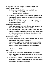 Tổng hợp nội dung  môn Triết học Mác Lênin | Triết học Mác Lênin | Đại học Ngoại thương