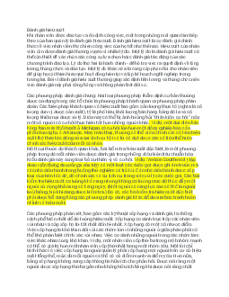 Bài giảng: Các phương pháp đánh giá hiệu suất