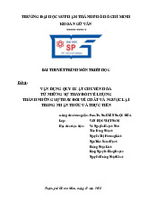 Vận Dụng Quy Luật Chuyển Hóa Lượng và Chất trong Triết Học | Môn Triết học Mác - Lênin - Đại học Sư phạm Thành phố Hồ Chí Minh