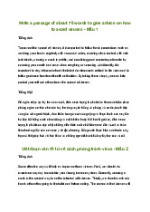 Đoạn văn tiếng Anh về cách phòng tránh vi-rút (4 Mẫu) | Tiếng Anh 7 Global Success