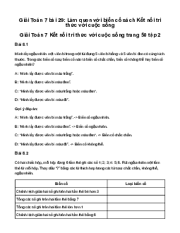 Giải Toán 7 Bài 29: Làm quen với biến cố | Kết nối tri thức