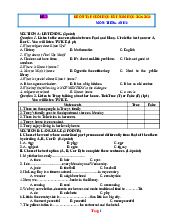 Đề Ôn Tập Học Kỳ 1 Anh 6 Global Success 2025-2026 Có Đáp Án File Nghe-Đề 3